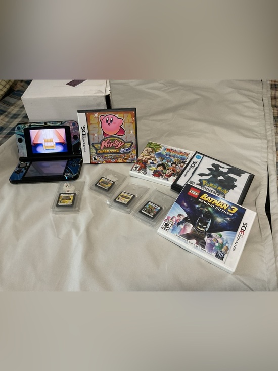 Nintendo Other - Nintendo 3DS XL Pokémon skin Handheld with 9 Game Cartridge Bundle